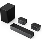 ULTIMEA 7.1ch Soundbar with Wireless Subwoofer, Virtual Surround Sound System for TV, App Control, 410W Peak Power, Sound bar for TV, 4 Wired Surround Speakers, Home Theater Sound System Poseidon D70